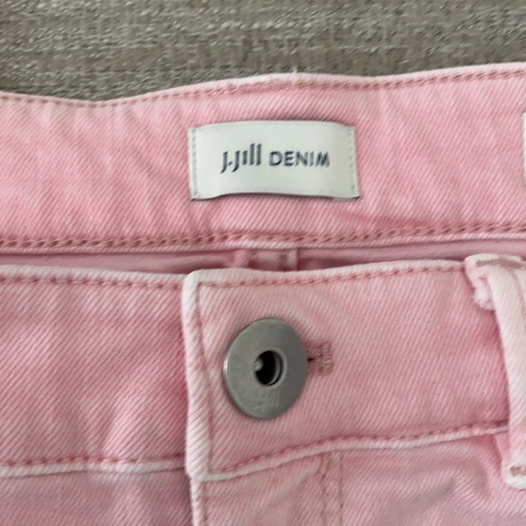 J.Jill authentic fit cropped pink jeans Size 10 Tall - Picture 7 of 9